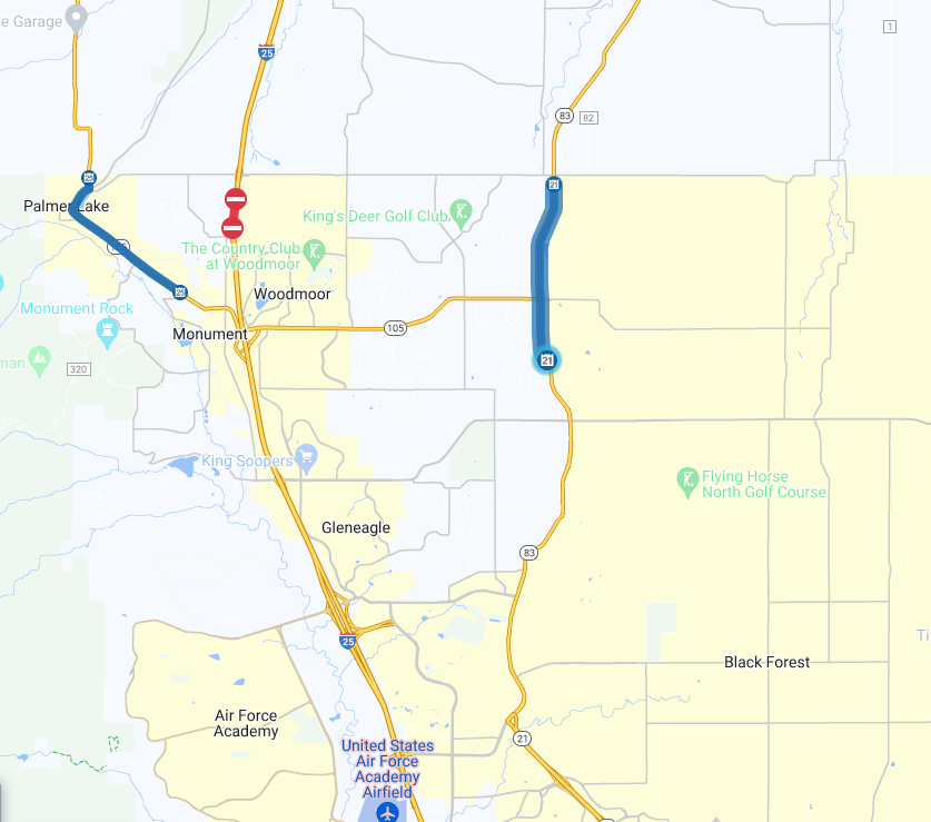 Chip Seal Operations on CO 83 Work Zone Map.png detail image