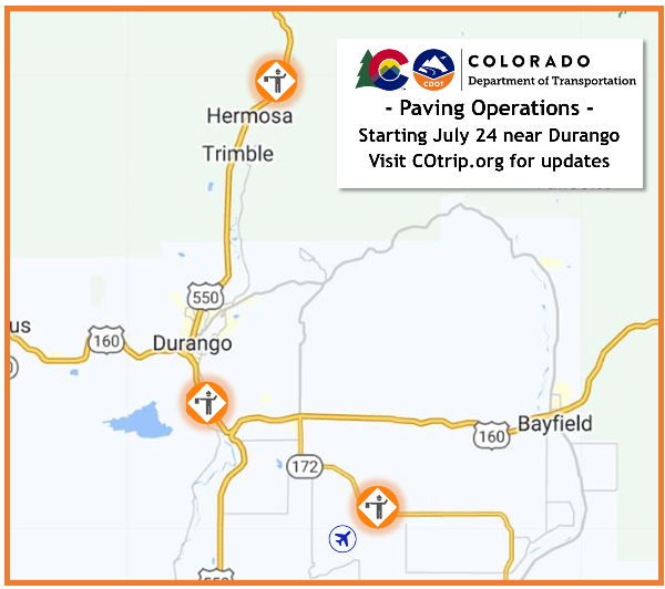 Durango Paving Operations Map