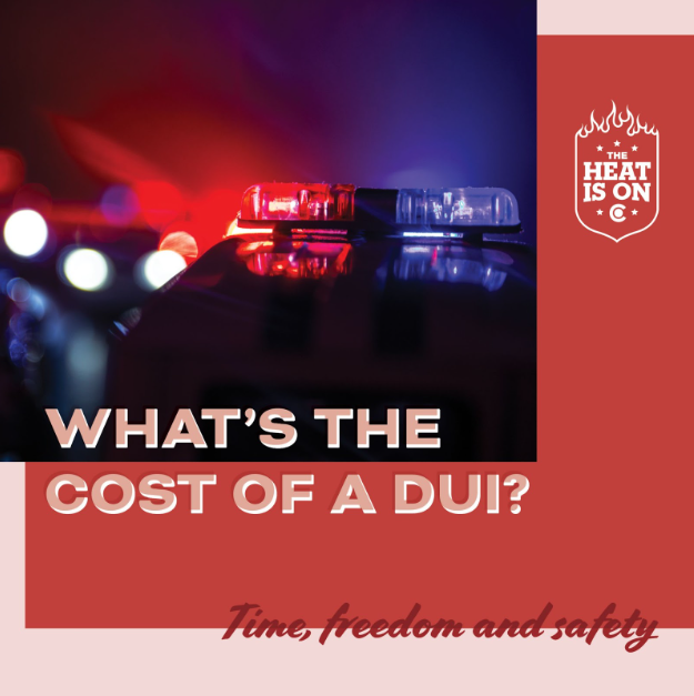 What’s the cost of a DUI: Time, freedom and safety graphic