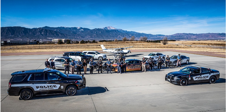 Law enforcement officers from Colorado State Patrol, Colorado Springs Police Department and El Paso County Sheriff's Office participating in the surge enforcement period. 