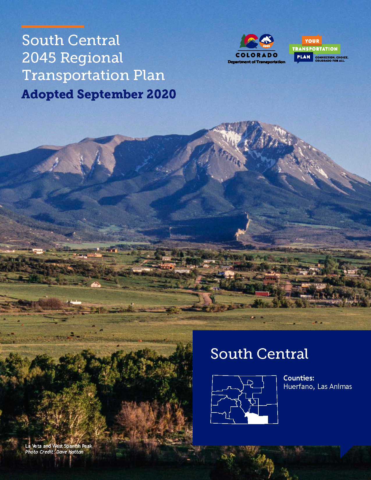 South Central Regional Transportation Plan 2045 Cover