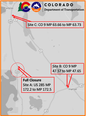 US 285 S. Platte Project Map