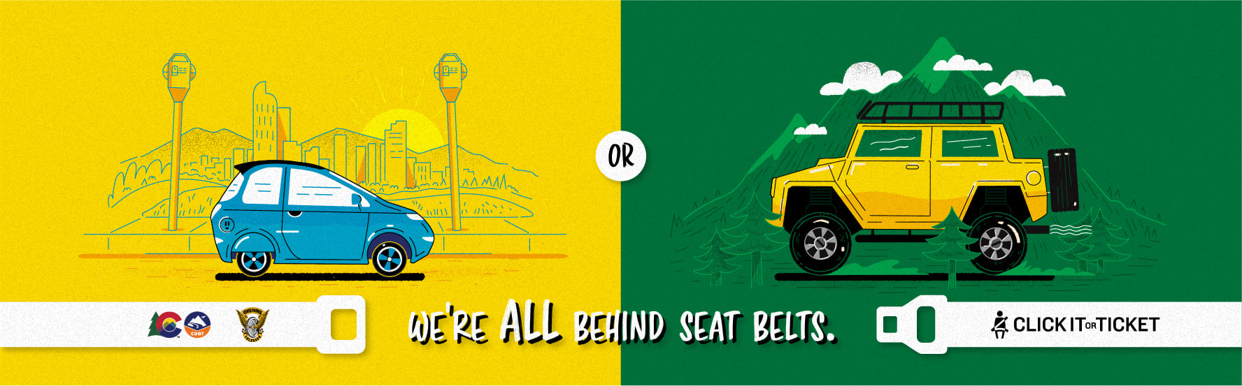 Vehicles, we're all behind seat belts, city, mountains, SUV, electric vehicle 